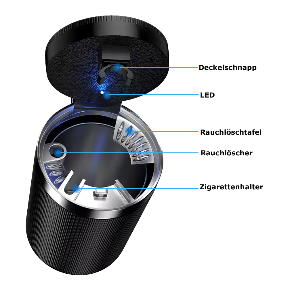 G59D car ashtray car ashtray LED lighting beverage holder incandescent