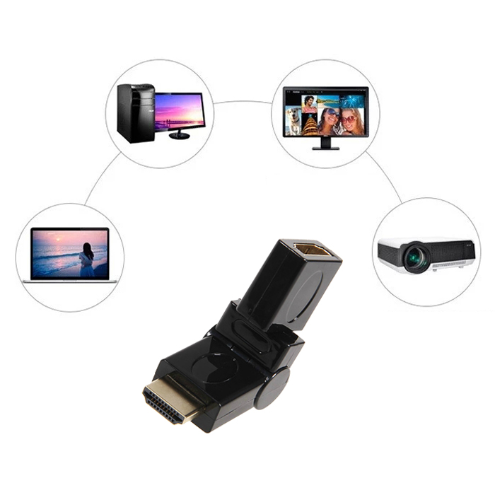 I30 Adattatore HDMI Prolunga Spina Ad Angolo 90°/270° Full HD TV - Foto 3