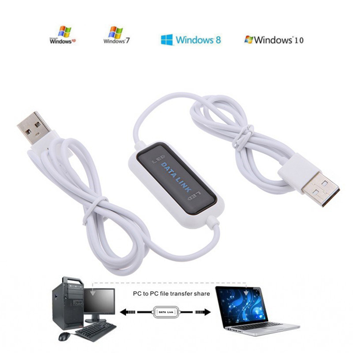 P79CS PC-zu-PC USB-Datenkabel – Plug & Play Übertragungskabel 160 Cm, USB 2.0
