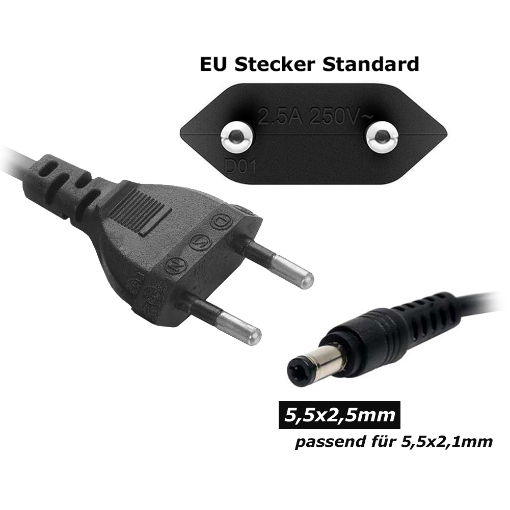 TRUSTECH ALIMENTATORE 12V 5A 60W CONNETTORE 2.5-5.5mm CCTV PER - Foto 9